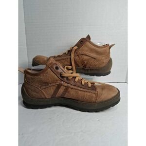 Mark Nason Made in Italy Brown‎ Suede Leather Lace Up Casual Boots Mens Size 10